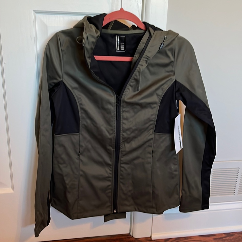 Mondetta Mixed Media Softshell Olive Jacket